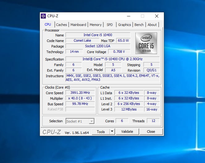 Phần mềm CPU-Z